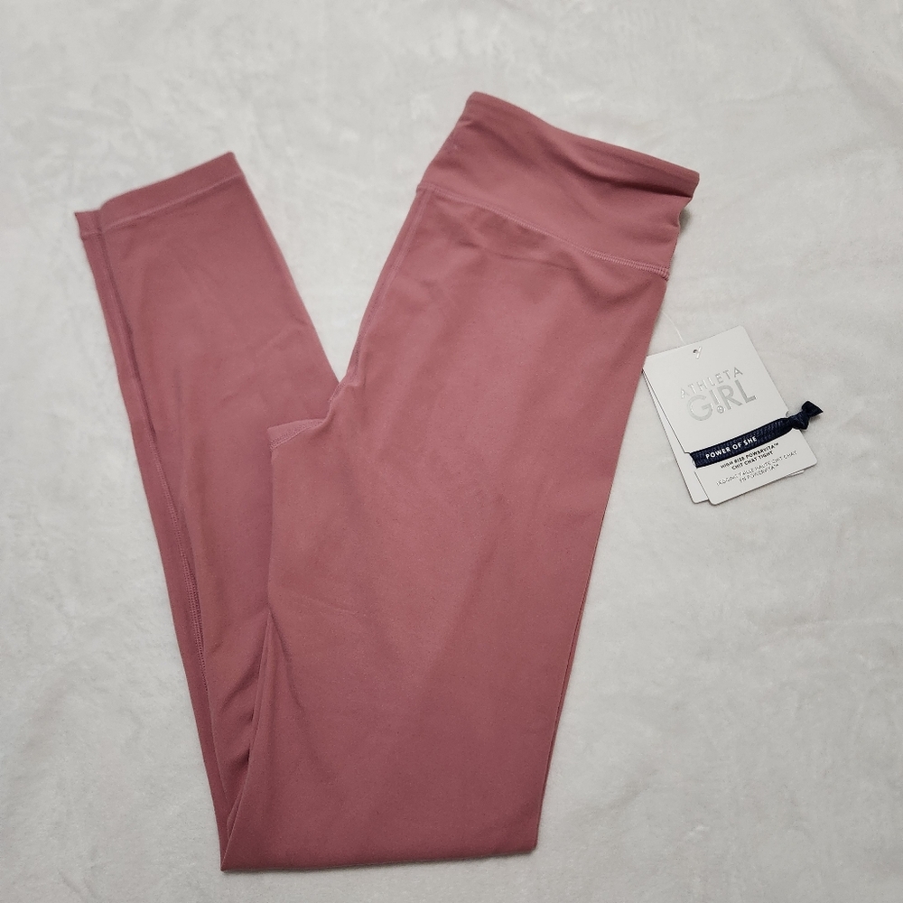 NWT Athleta Girl High Rise Powervita Chit Chat Tights Leggings